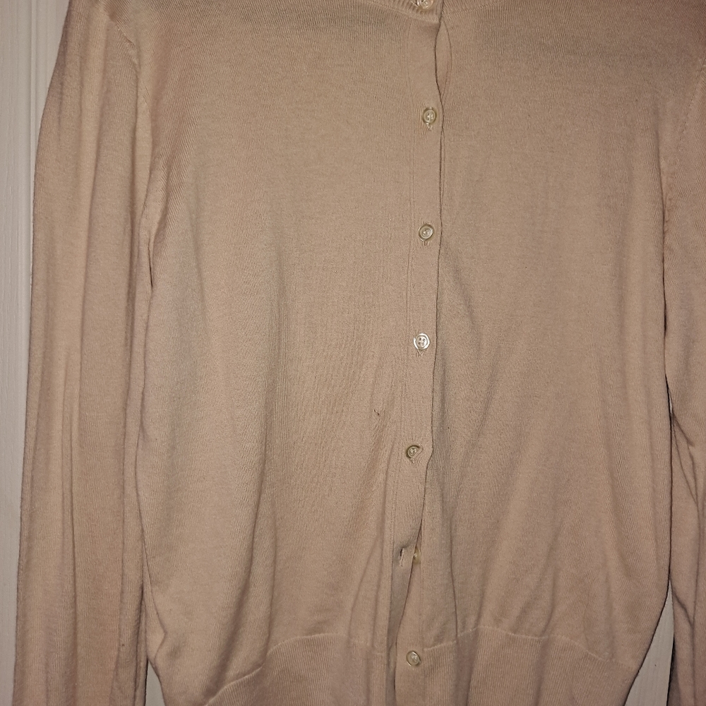 Cardigan by Ann Taylor very light orange
